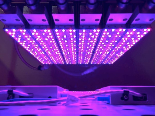 Water-cooled LED modules in a horizontal application